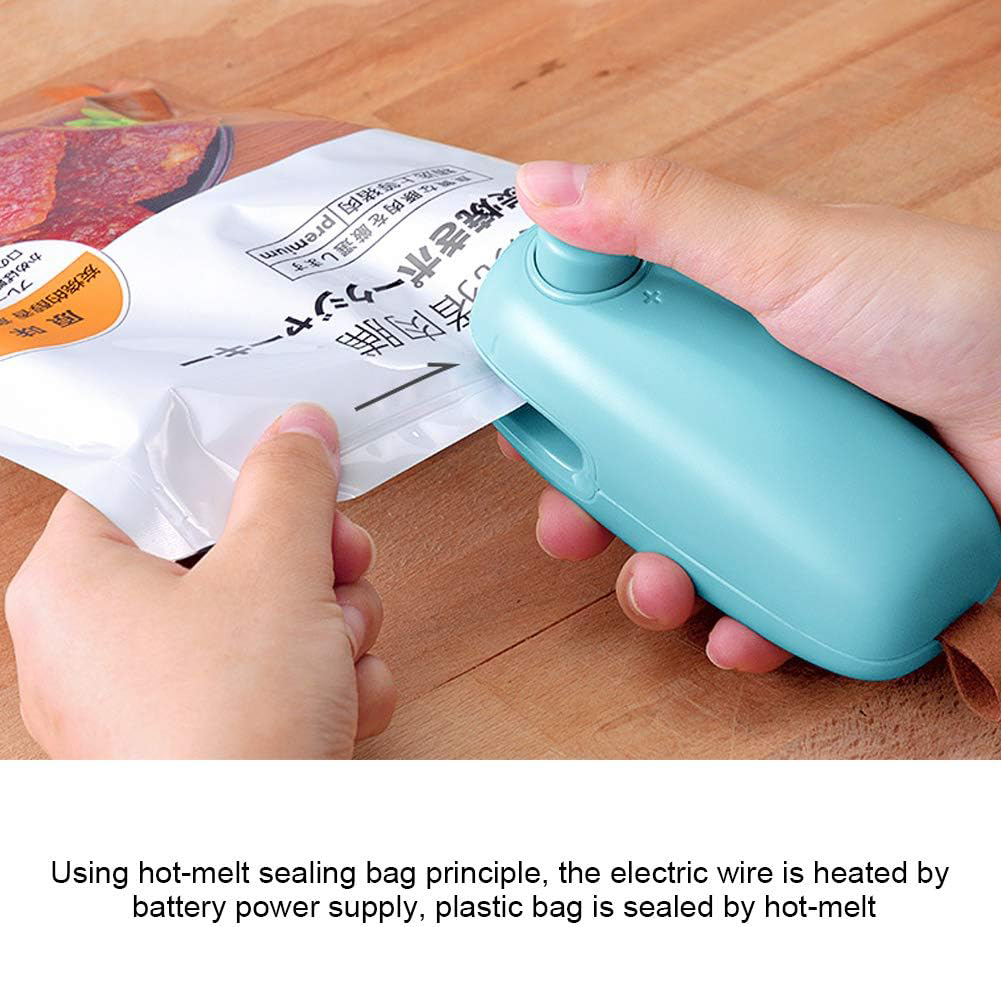 Mini Portable 2-in-1 Sealer & Cutter – Keep Your Food Fresh Anytime