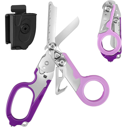 Multifunctional Emergency Trauma Scissors – Outdoor First Aid Tool with Safe Design