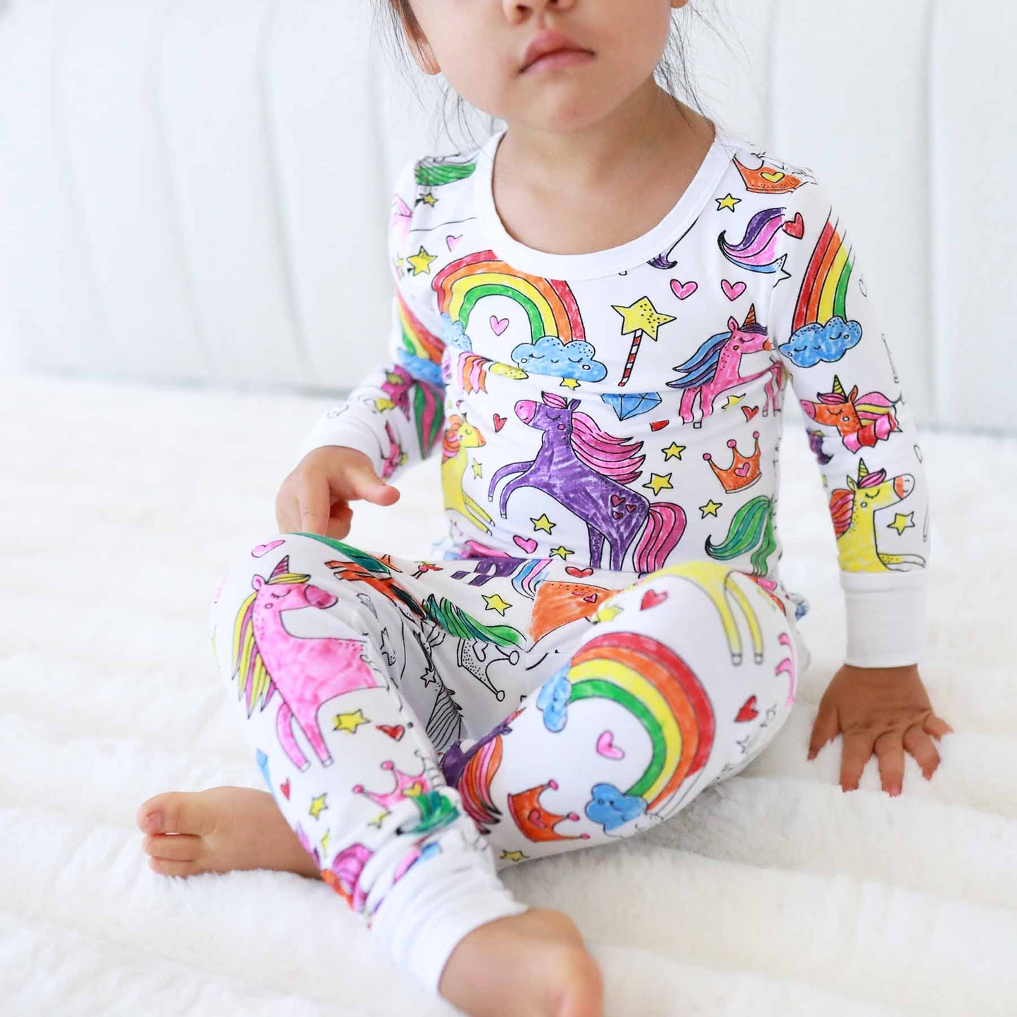 Colorful Two-Piece Pajama Set – Perfect for Christmas Morning Fun