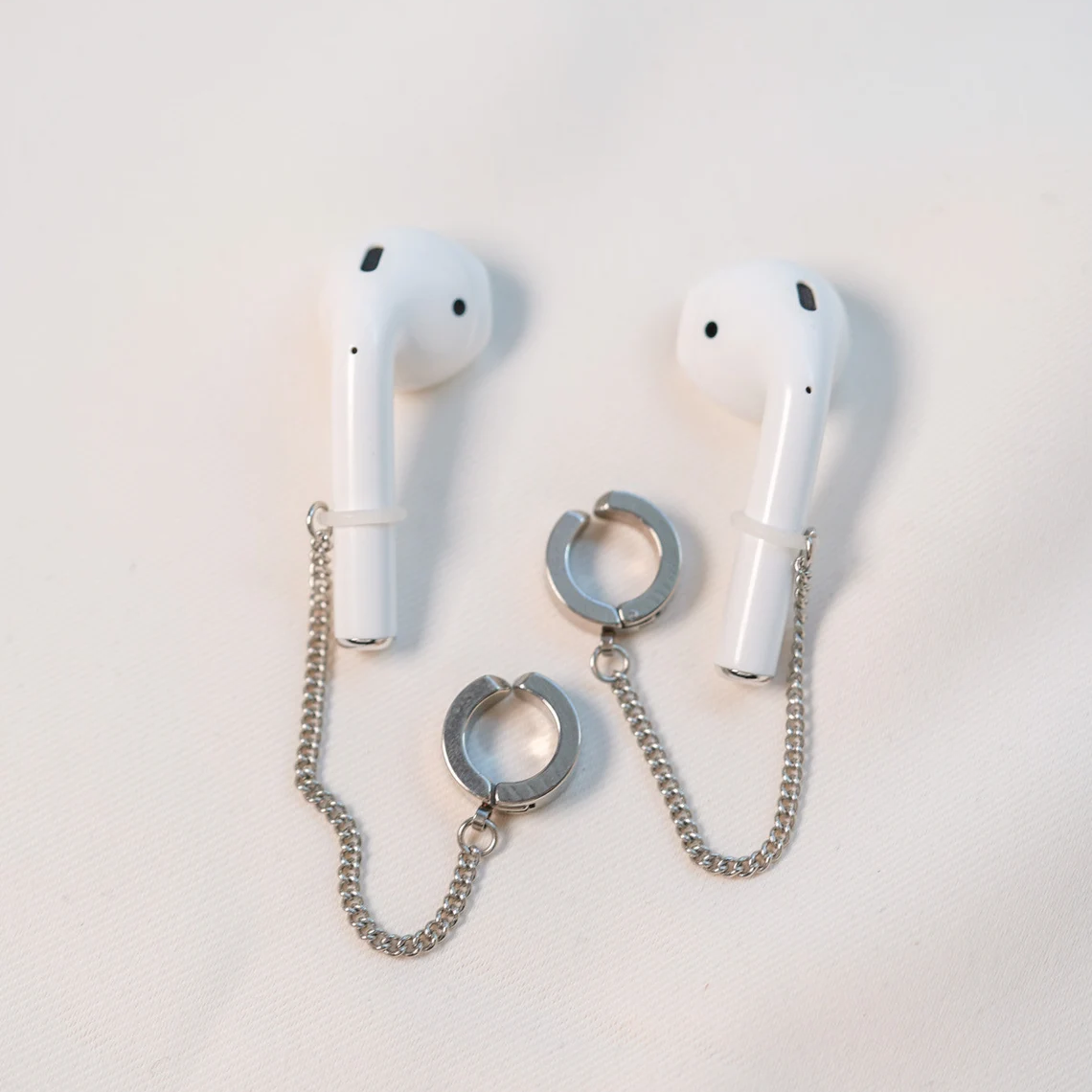 Earbud Storage Earrings | Stylish Stainless Steel Earrings for Music Lovers