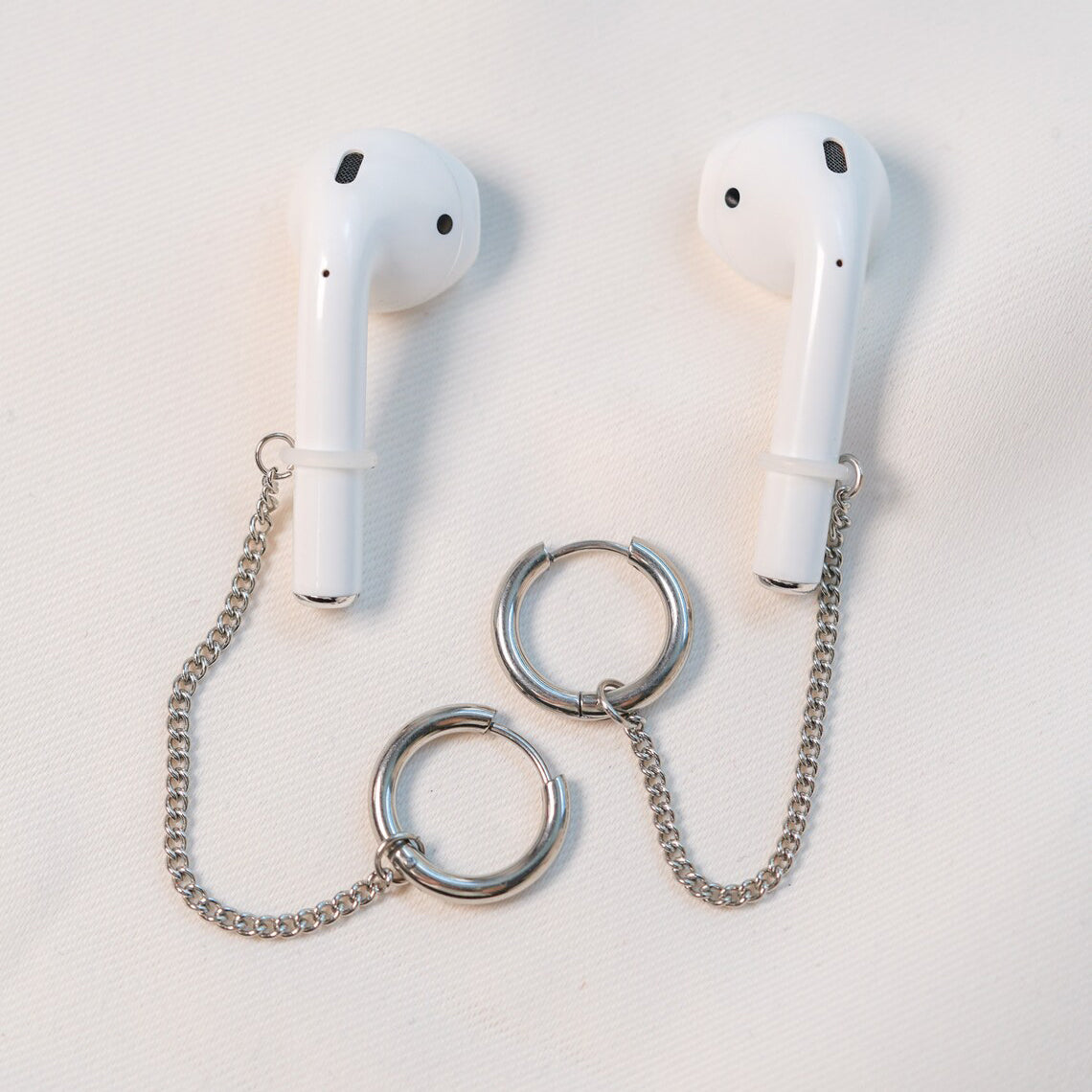 Earbud Storage Earrings | Stylish Stainless Steel Earrings for Music Lovers