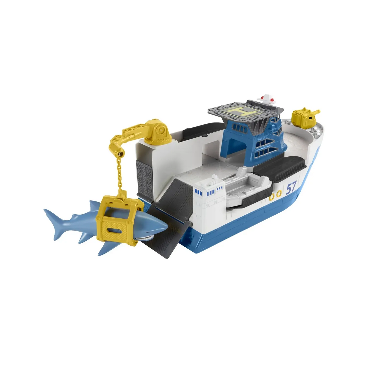 Shark Ship Playset – Double Fun on Land and Water